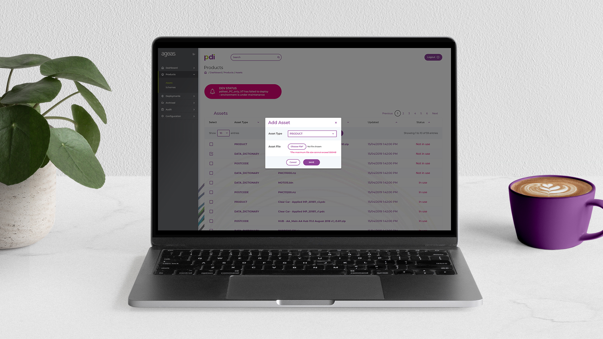 Ageas - Assets Modal