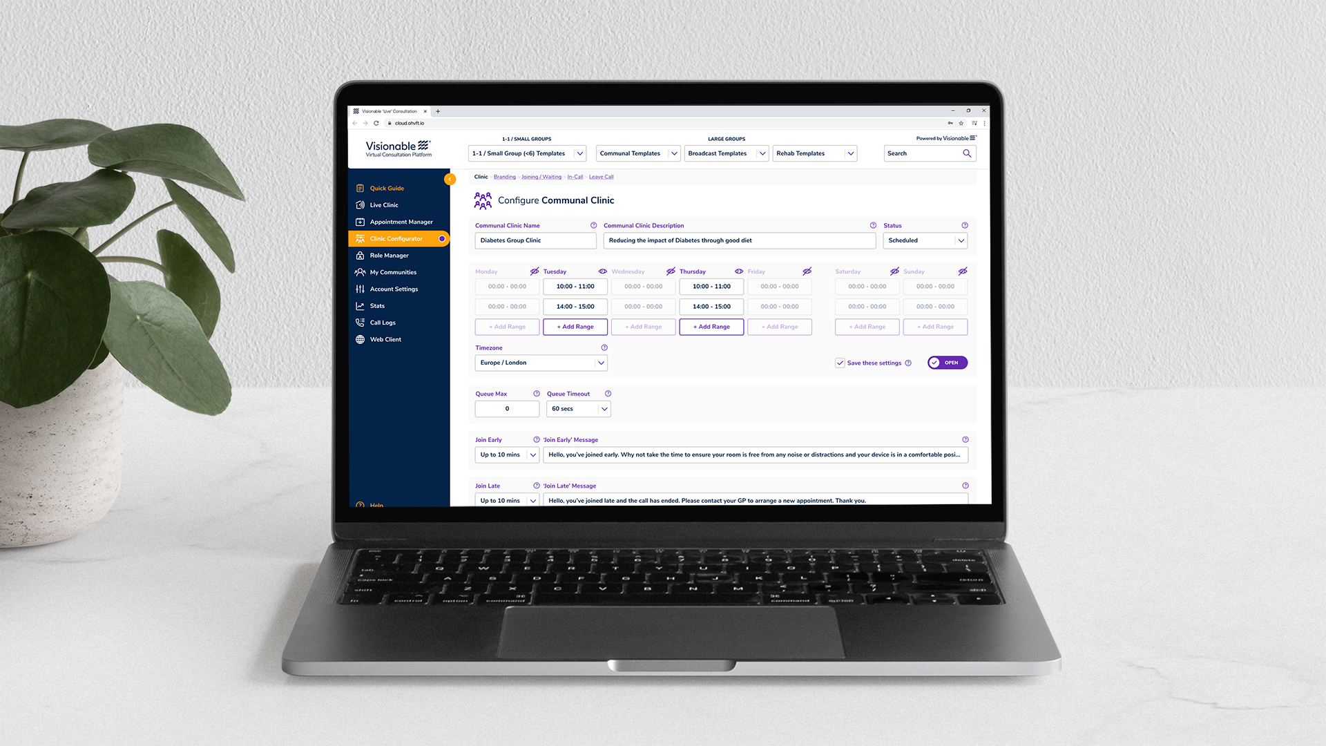 Configure Communal Clinic