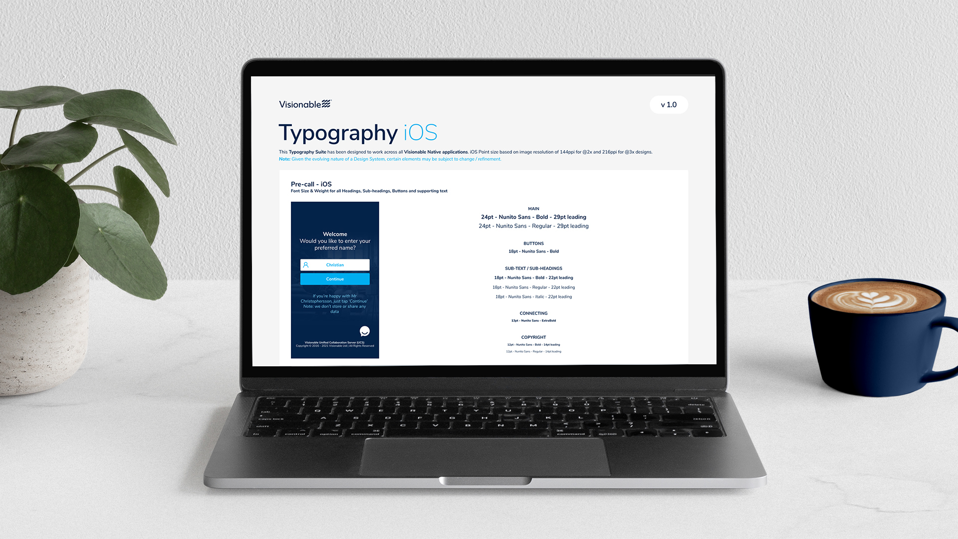 Design System - Typography iOS